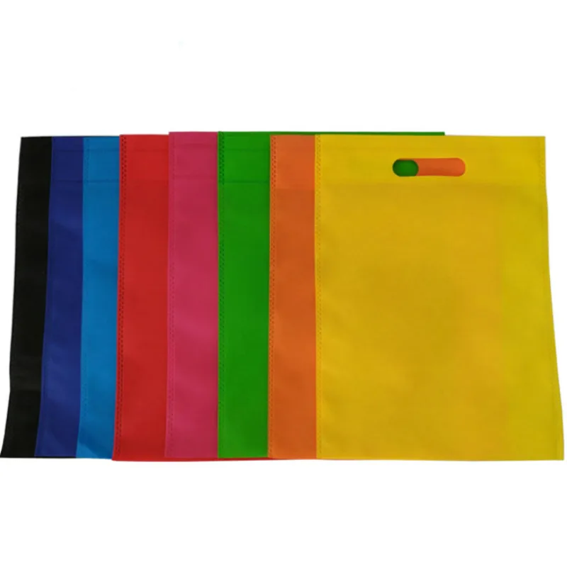 Vogvigo Environmental Storage Bag Handbag Foldable Shopping Bags Reusable Folding Grocery Nylon Tote Bag Solid Color