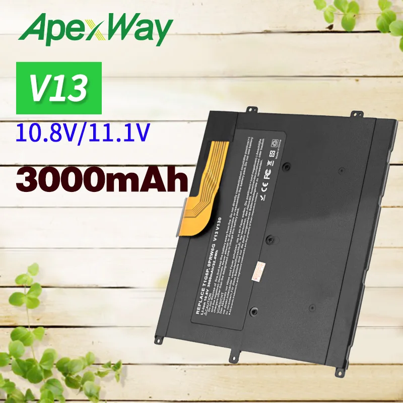 Аккумулятор для ноутбука Dell PRW6G T1G6P 0449TX 0NTG4J 0PRW6G Vostro V13 V13Z V130 V1300 11 1 В 3000 мА · ч |