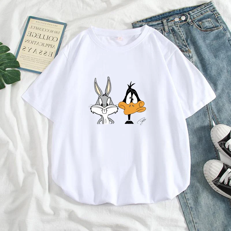 Летние повседневные женские футболки Ulzzang уличная одежда кавайная футболка с
