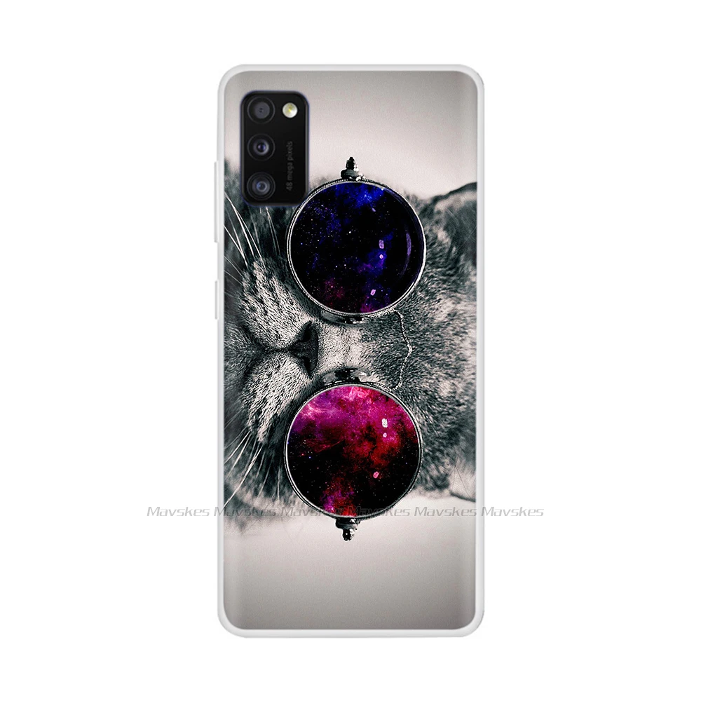 Phone Case For Samsung Galaxy A41 Case Silicone Painted Soft TPU Back Cover For Samsung Galaxy A41 A415F Case Bumper Coque Funda