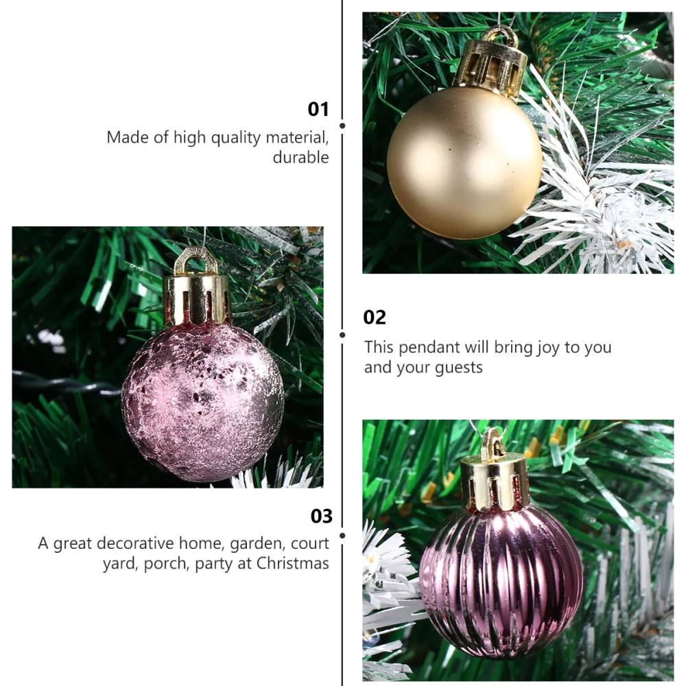 

99pcs Christmas Tree Pendant Hanging Christmas Set Scene Layout Props