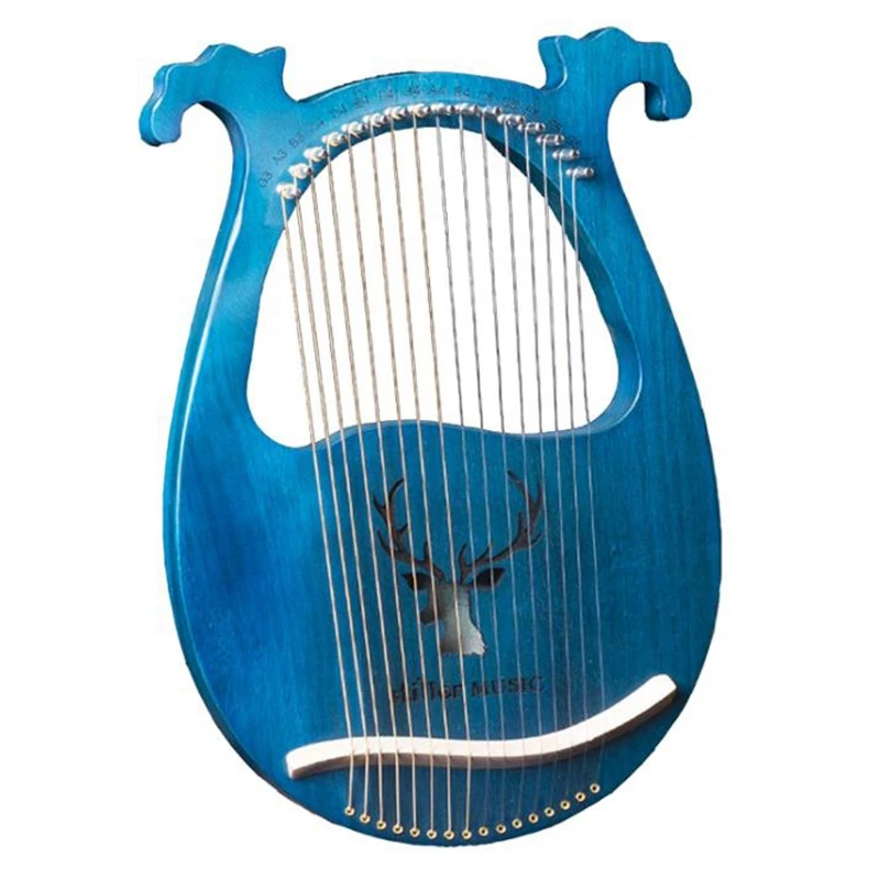 

Lyre Harp,16 металлических струн, деревянная Harp, твердая древесина, красное дерево, Lyre Harp с тюнинговым ключом для любителей музыки, начинающих и т....
