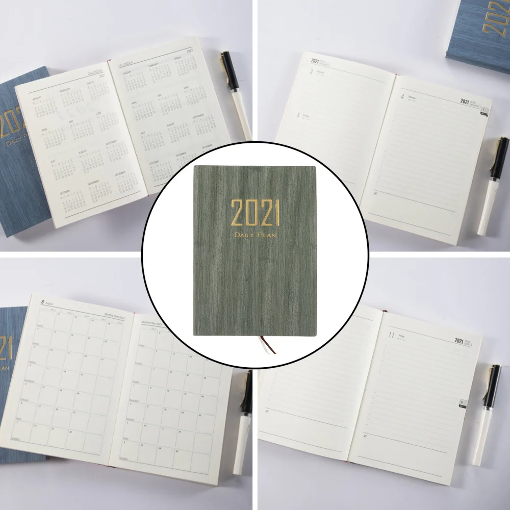 

2021 Calendar Notebook Agenda Noting Book Practical Schedule Book Plan Book