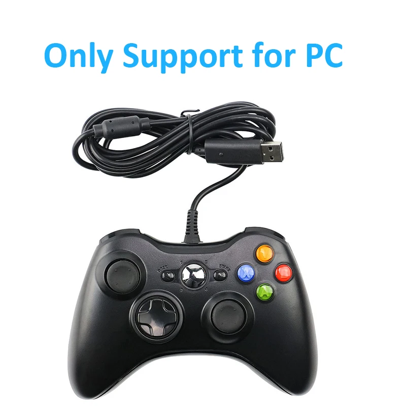 USB проводной геймпад для ПК контроллер игровой двойной вибрации джойстик