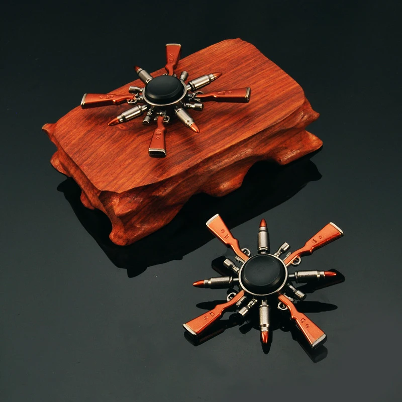 

Игра PUBG гироскоп для пальцев 98K AWM Gun Модель из металлического сплава битва вращающийся верх для снятия стресса декомпрессионная игрушка для...