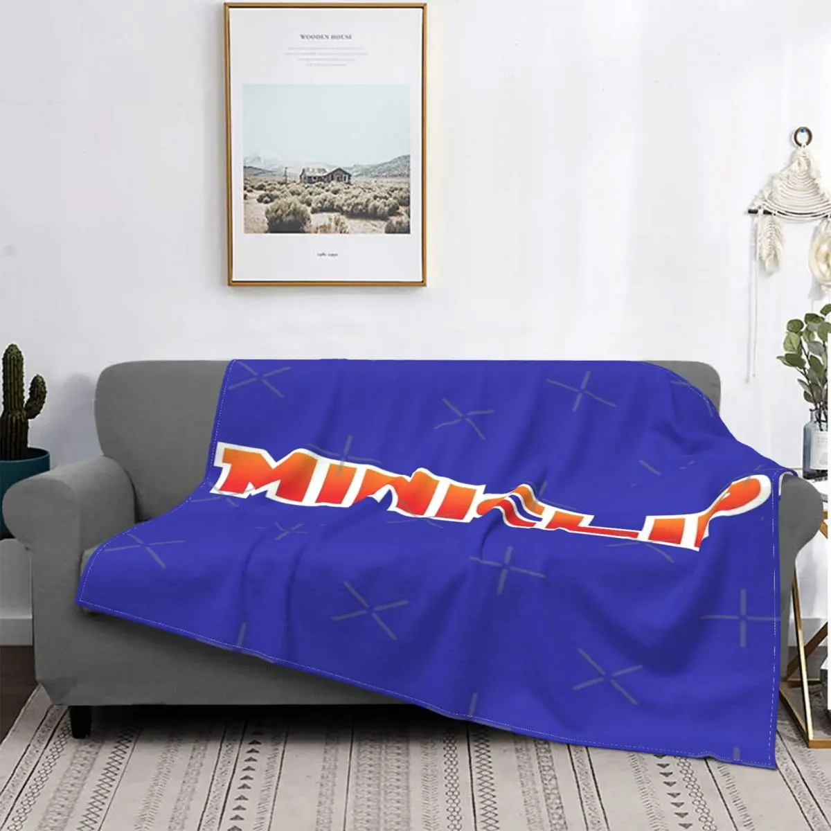 

Miniclip-Manta azul a cuadros para cama, colcha con capucha, 90, para bebé