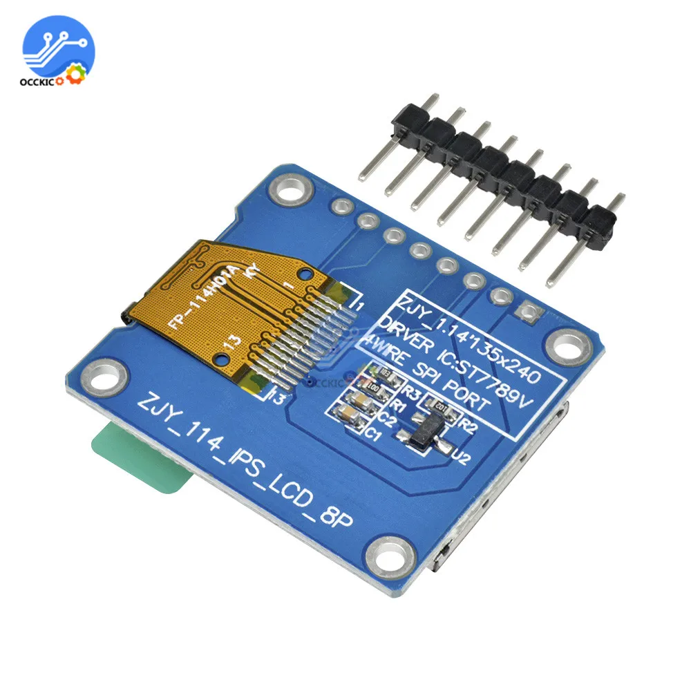 1 14 дюймовый TFT ST7789 драйвер светодиодного O экрана модуль дисплея 135*240 8PIN SPI HD