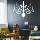 Классические наклейки на люстру, украшение для дома в скандинавском стиле, украшение для дома, водонепроницаемые наклейки на стену, аксессуары для украшения дома