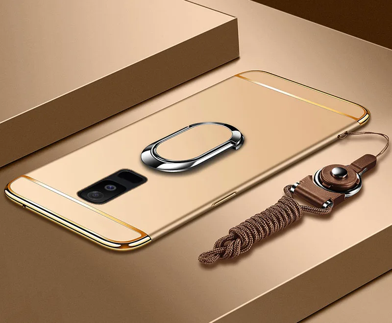 Чехол для телефона Samsung Galaxy A8 Star A9 star Lite Note 8 9 3 в 1 Жесткий автомобильный держатель