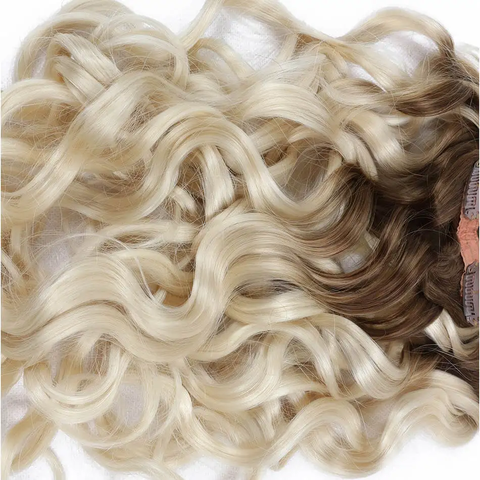 Beauty On Line Synthetic Clip in Hair Extensions Double Weft Body Wave 7 Pieces/Lot 24Inches T10/613 Color | Шиньоны и парики