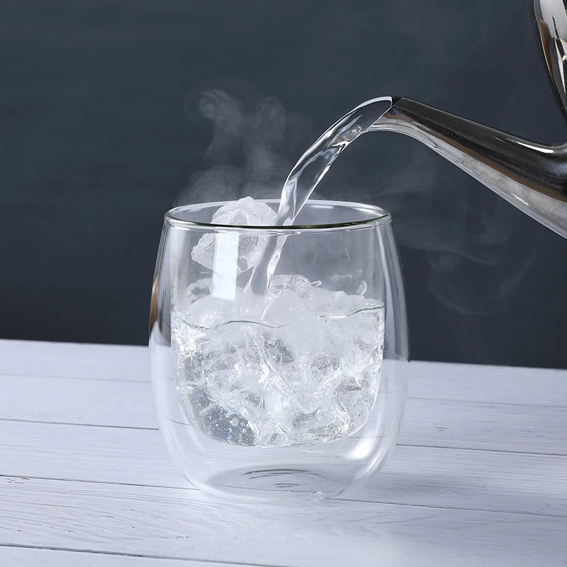 Прозрачная кружка с двойными стенками посуда для напитков кофейные чашки чайный