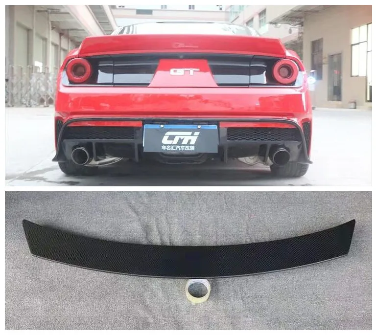 Заднее крыло автомобиля из ABS/углеродного волокна заднее багажника подходит для