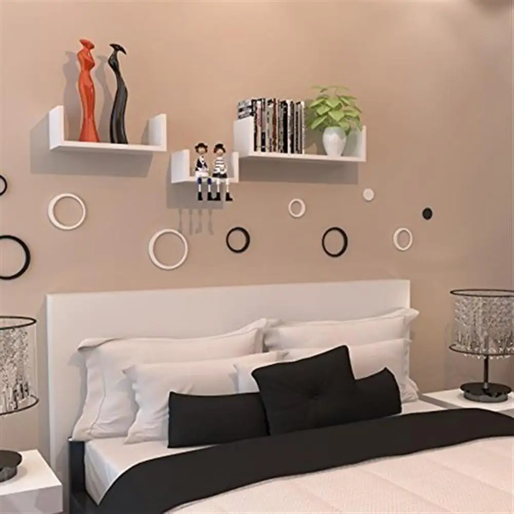 

3pcs/set Floating Display Shelves Ledge Bookshelf Wall Mount Storage for Bathroom Living Room Bedroom Kitchen Office