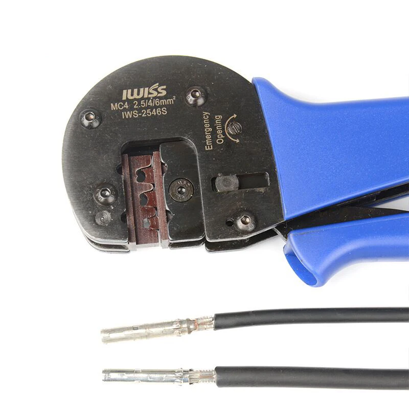 IWS 2546S MC4 солнечные обжимные инструменты для 2 5 мм2 14 10AWG панели Фотоэлектрические