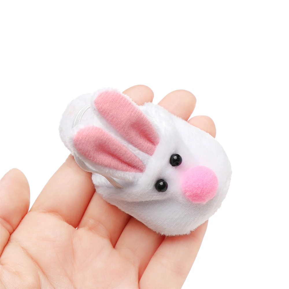 1 пара новых детских носков игрушка обувь милые белые войлочные тапочки с