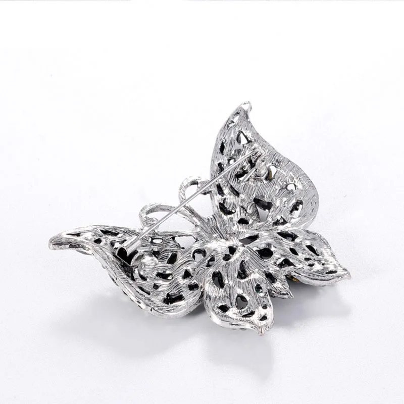 

Colorful Butterfly Brooches Colored Rhinestone Glass Alloy Diamond Women Men Brooch Dress Jewelry
