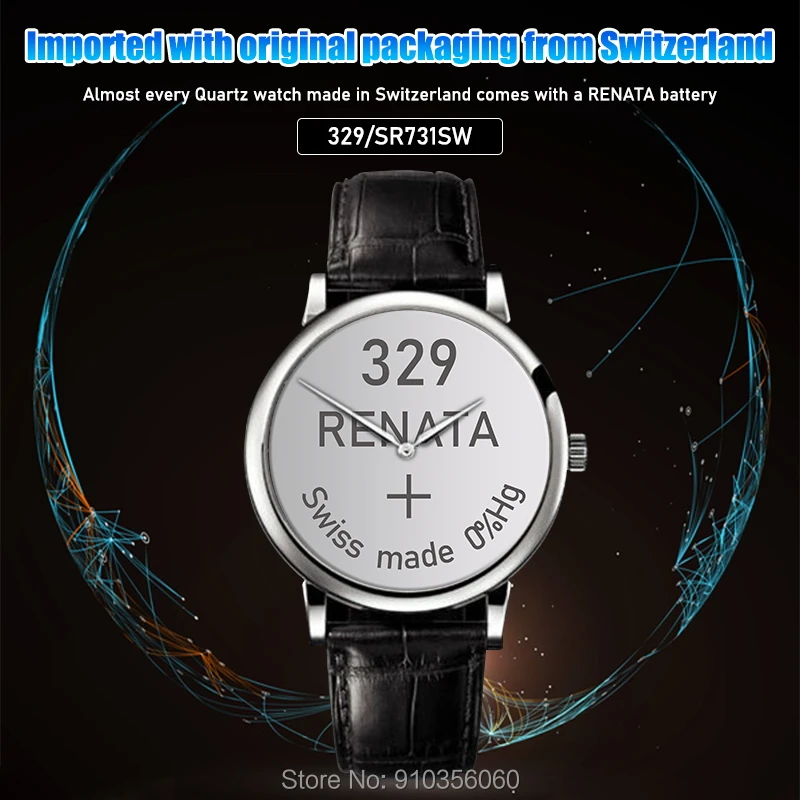 Аккумулятор для часов RENATA из оксида серебра 329 SR731SW 731 1 55 V renata | Электроника