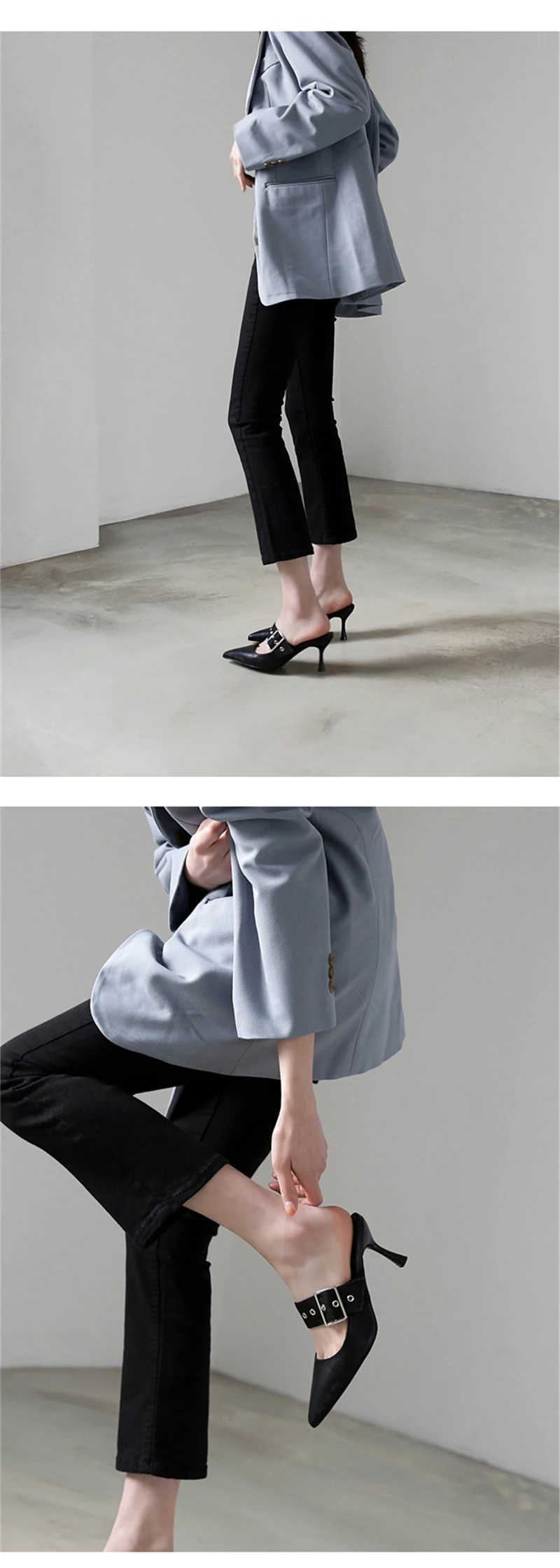 Spring new women's pointed heel shoes