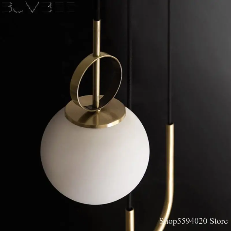 Золотой стеклянный светодиодный подвесной светильник s Lustre Led современный