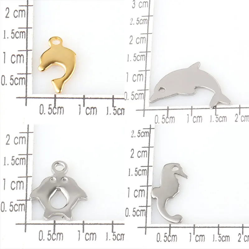 

20pcs Stainless Steel Animal Charm Pendant Bracelet Earring Decoration Various Animal Pendant DIY Handmade Jewelry Making HXD