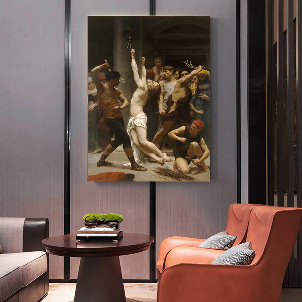 Цитон Холст Картина маслом Bouguereau flagфлагмент нашего лорда Иисуса Христа 》