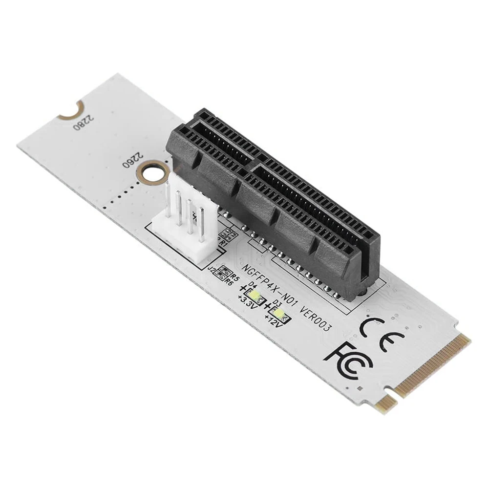 Переходная карта NGFF M.2 на PCI-E 4X M2 M Key PCIE X4 преобразователь Светодиодный индикатор