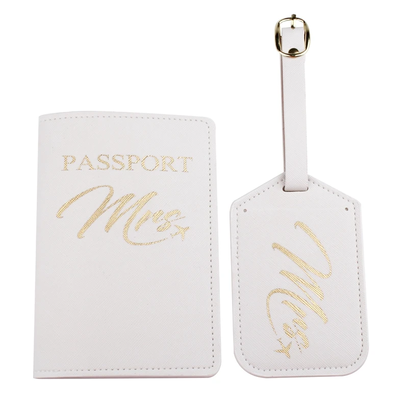 Zoukane Mr Mrs Lover Couple Cross Pattern Passport Cover Letter Women Men Travel Wedding Passport Cover Holder Travel Case CH27