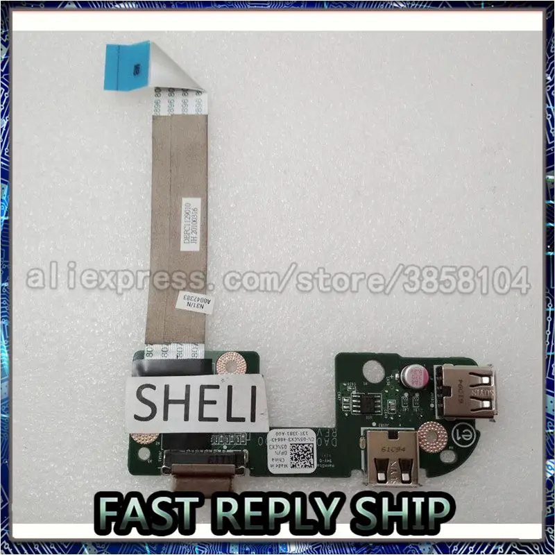 SHELI для Dell 17R N7010 двойной USB VGA порт плата с кабелем 5NCX3 05NCX3 CN 05NCX3|Материнские платы| |