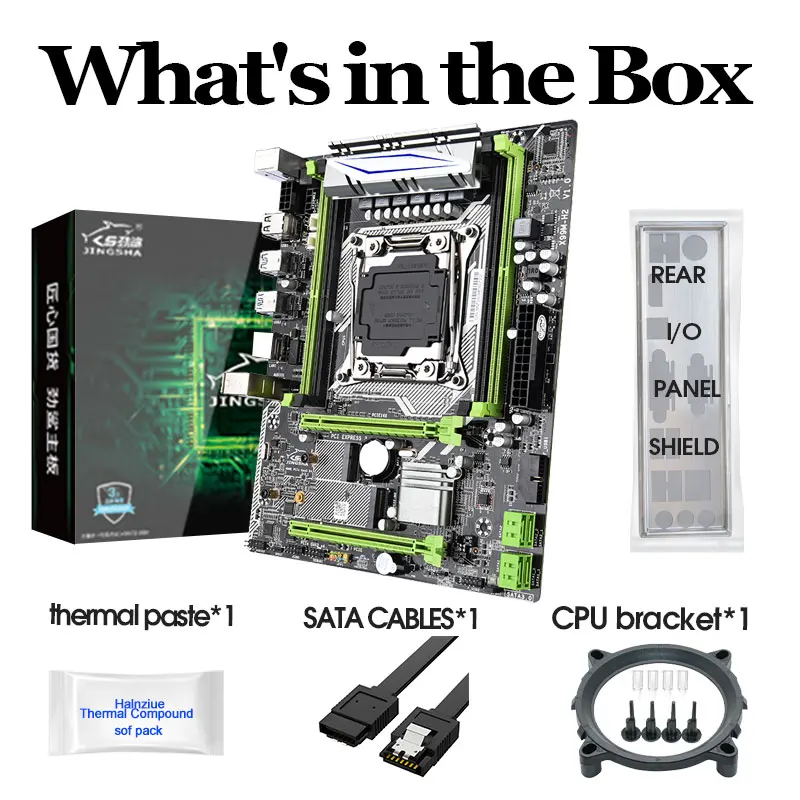 

New Product X99 Motherboard Lga 2011-3 Socket Support E5 V3 V4 Cpu and 4*DDR4 ECC REG RAM With 2*PCIE-16X SSD M.2 NVME, Wifi