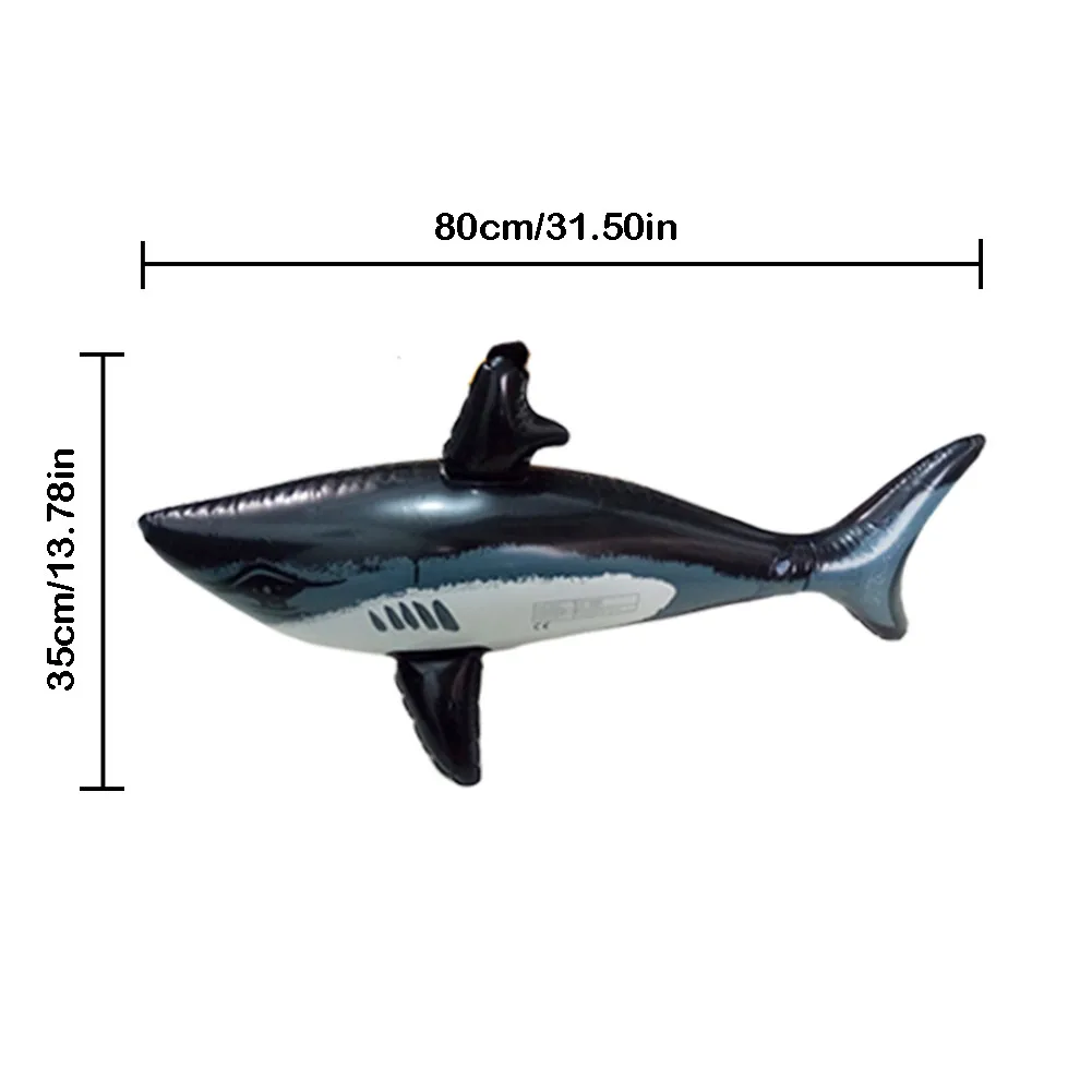 

Floating Shark Float Toy Kids Adults Inflatable Water Toys Swimming Pool Simulation Whale Fish Animals Toys Pool Accessories #CO