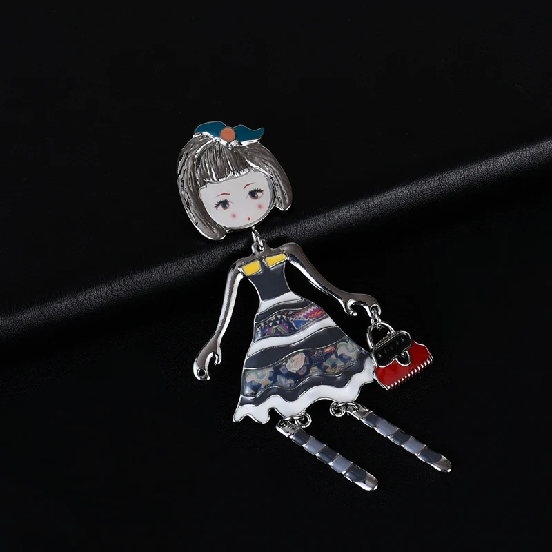 Романтические броши в виде куклы булавки для женщин высококачественные