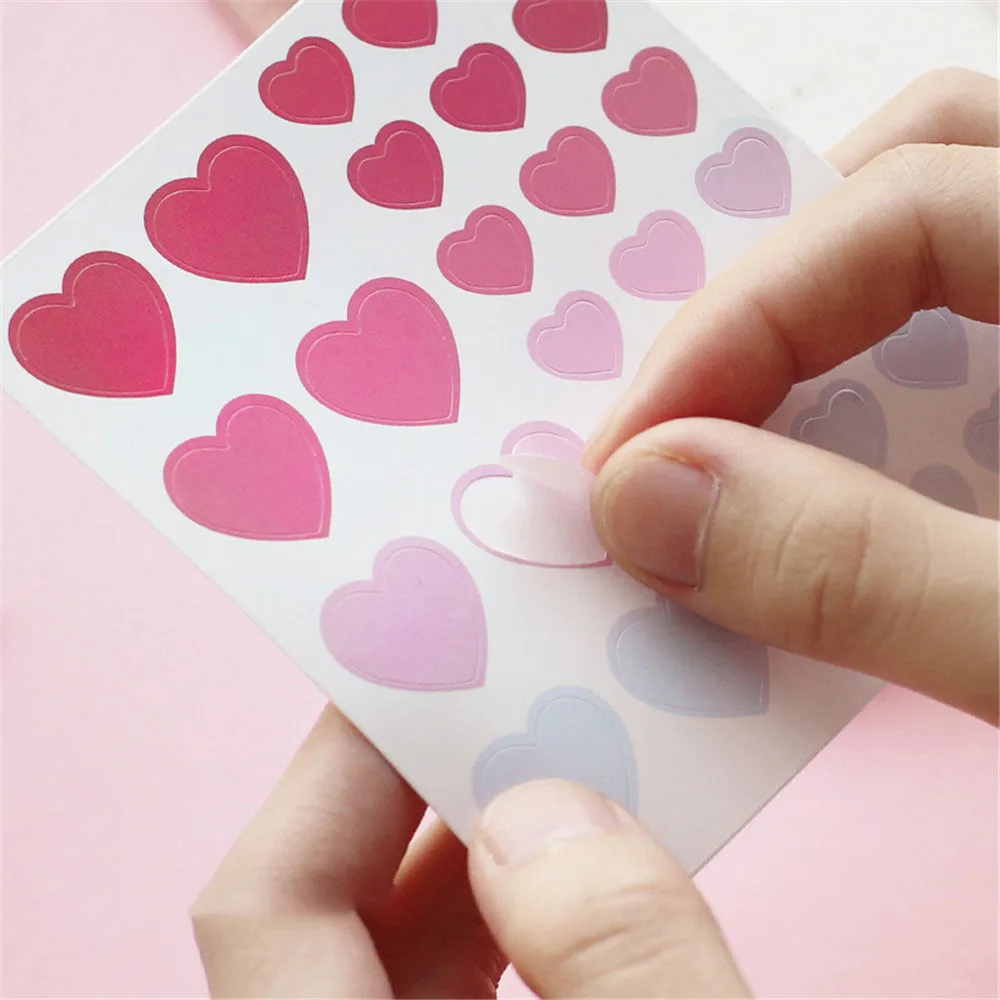 3 листа наклейка в виде любовного сердца для журнала s Kawaii рукоделия с