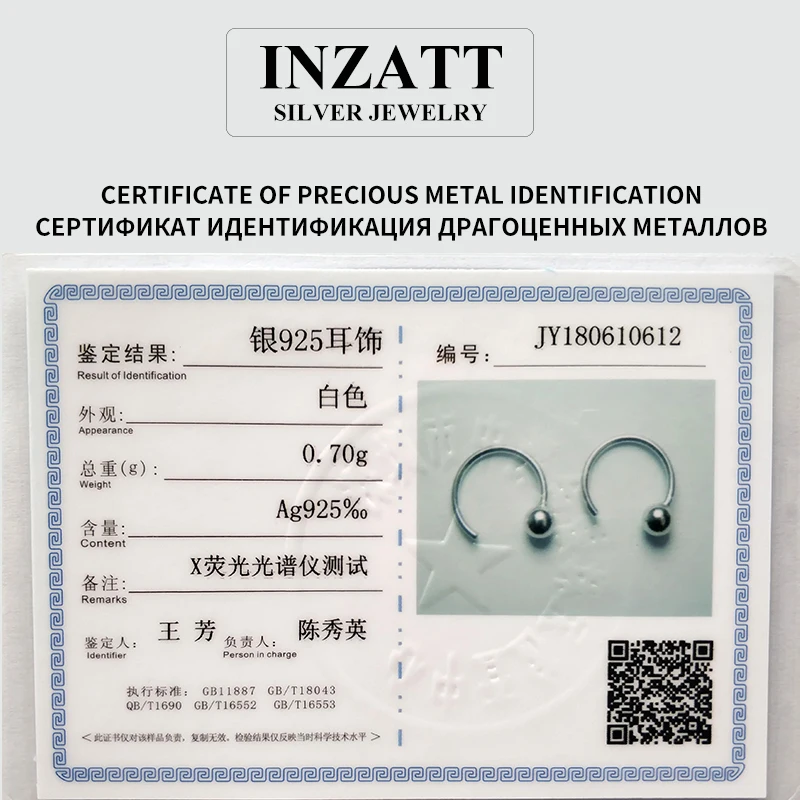 INZATT OL минималистичный геометрический светильник серьги-кольца из бисера для