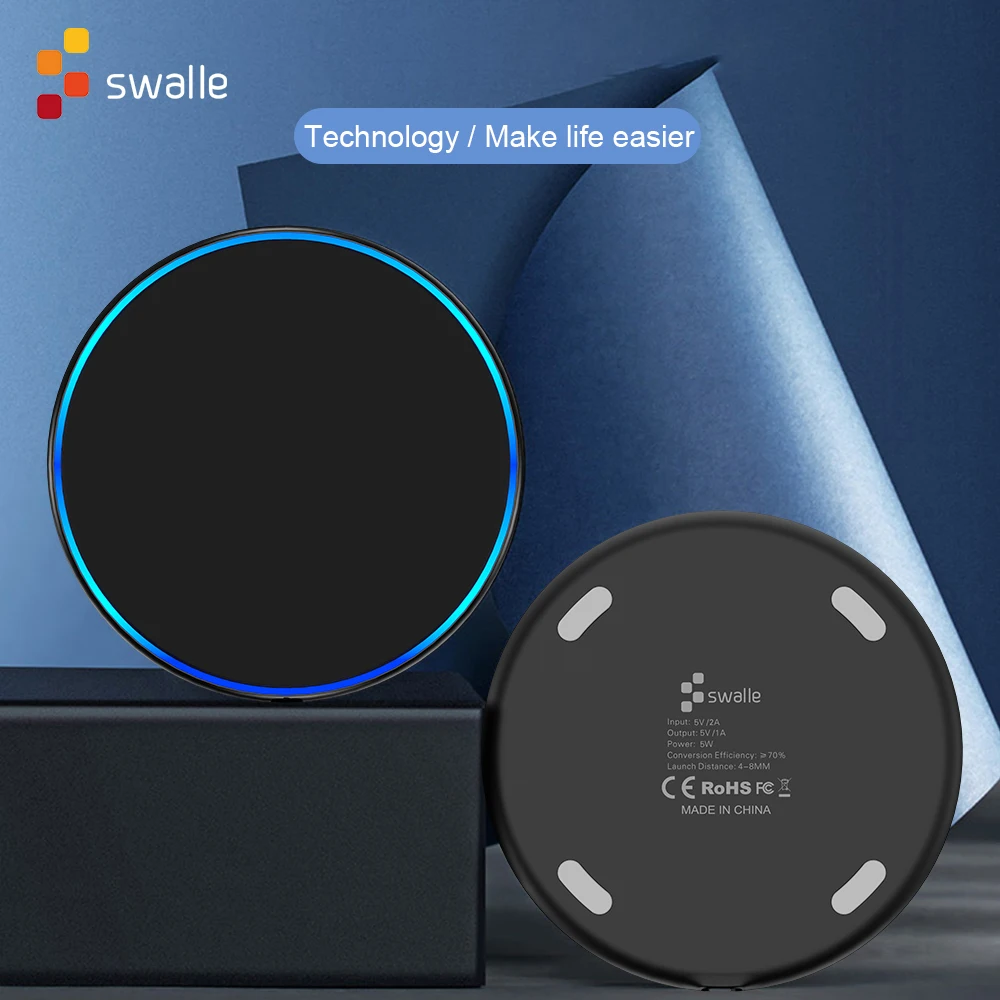 Swalle USB зарядное устройство для телефона быстрое зарядное устройство Беспроводная зарядка для смартфона быстрое зарядное устройство портативное зарядное устройство
