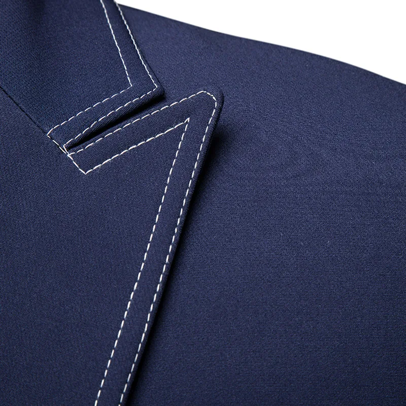 Мужской повседневный костюм (пиджак + брюки) модные свадебные костюмы для жениха