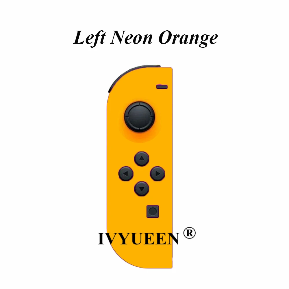 Чехол-накладка IVYUEEN для Kind Switch NS Joy Con с корпусом, зеленый, желтый, розовый, левый/правый джойстик, чехол для контроллера, аксессуары для игр