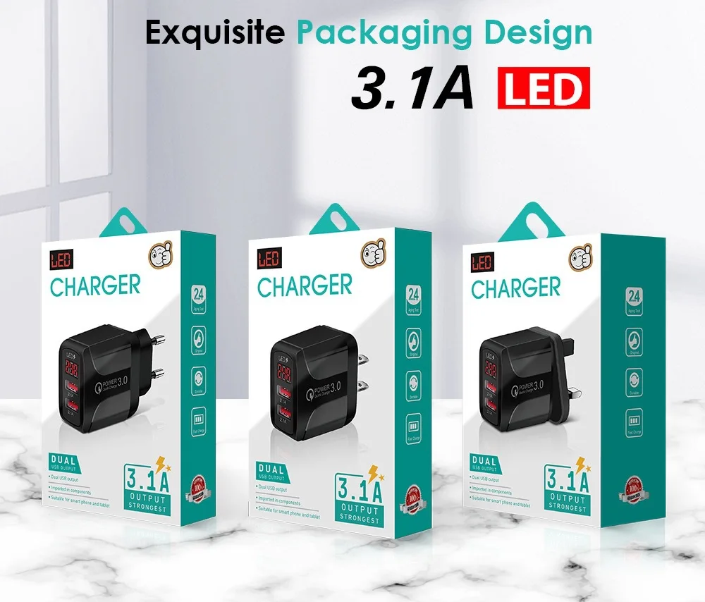 Быстрая зарядка 3 0 USB зарядное устройство настенное Зарядка адаптер QC для iPhone 12 13