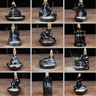 12 видов стилей башня ладан керамическая горелка ароматизатор держатель курильница с обратным потоком креативная ароматерапия дыма рефлюкс палочки ладан