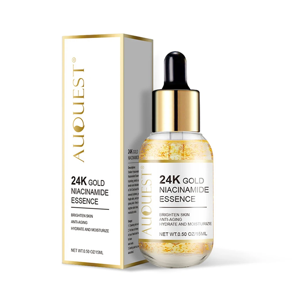 

24K Gold Face Serum Hyaluronic Acid Serum Moisturizing Whitening Cosmetics Firming Anti Aging Wrinkle Face Skin Care