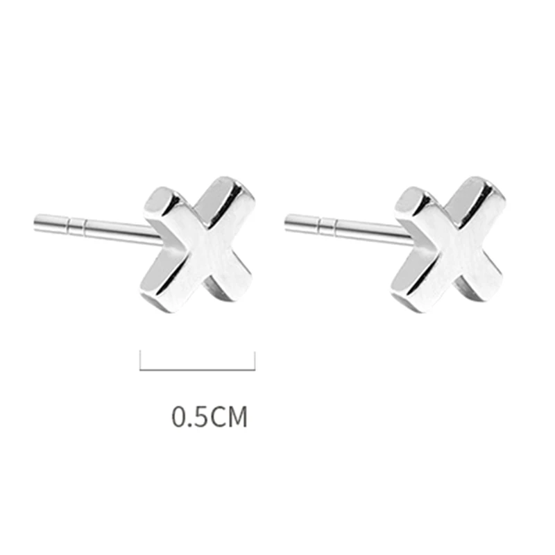 

2021 Minimalist Stud Earrings Fashion Small Cross Punk Unusual Piercing Jewelry Charm Women Wedding Party Valentine's Day Gifts
