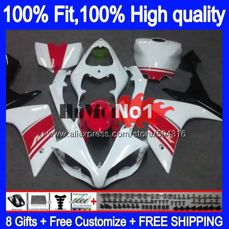 OEM инъекция для YAMAHA YZF R 1 1000 R1 07 красный белый 56MC.158 YZF1000 2007 2008 YZFR1 08 обтекатели|Чехлы