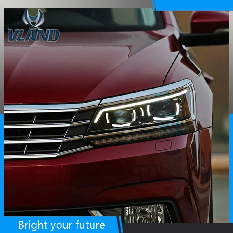 Передняя фара фары для Volkswagen Passat 2016 2018 светодиодный DRL 2011 2015|Фара авто в сборе| |