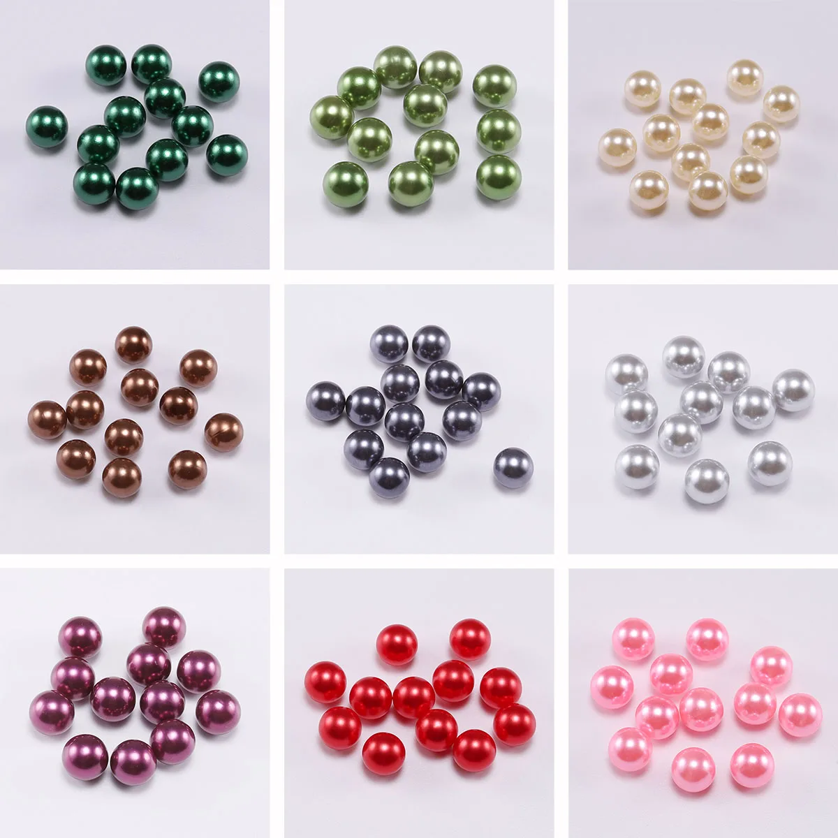 

3-12mm No Hole ABS Imitation Pearl Beads Necklace Bracelet Round Acrylic Spacer Loose Beads For DIY Jewelry Making Accessories