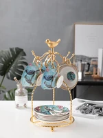 european luxury coffee cups saucer set porcelain teacup bone china english afternoon tea party wedding gift home drinking