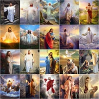 jesus figure painting by numbers kits for adults diy oil picture by number religious home decor wall art chrismas gift