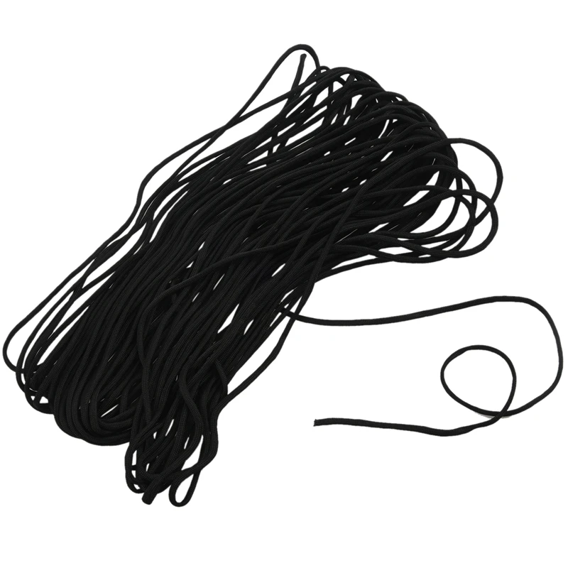 Паракорд 100 футов 550 парашютный шнур для выживания-черный | Дом и сад