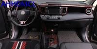 car interior mouldings modification decorative trim frame interior sequins mahogany for rav4 2013 2014 2015 2016 2017 2018 2019