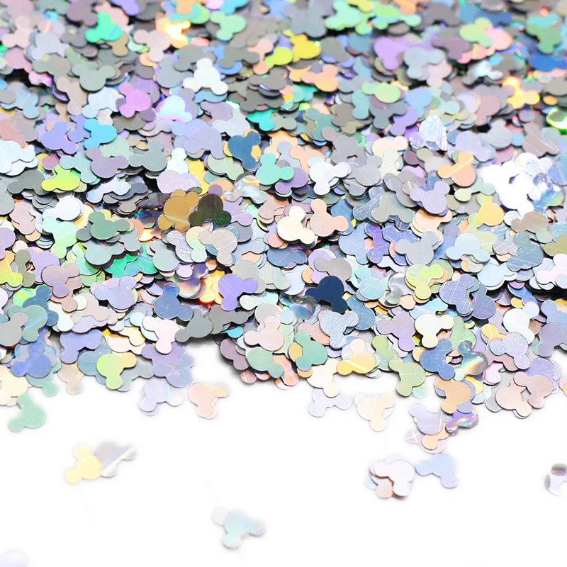 20g ультратонкий Экологичные блестка из ПЭТ Лазерная мультфильм свободные