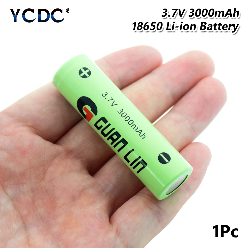 Литий ионный аккумулятор 18650 3 7 в 3000 мА/ч литий полимерный перезаряжаемый