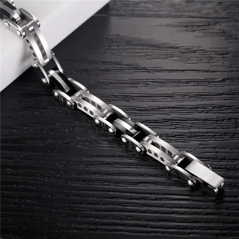 Мужские браслеты из нержавеющей стали ZINDOV черный розовое золото высокое